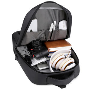 Grand sac à dos USB personnalisé sac à dos pour ordinateur portable sac d'école de voyage sac à dos en nylon noir pour ordinateur portable avec logo personnalisé - Product Image 3