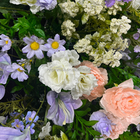 Arche de fleurs artificielles en gros pour mariage, arche de fleurs pour décoration de fond de mariage