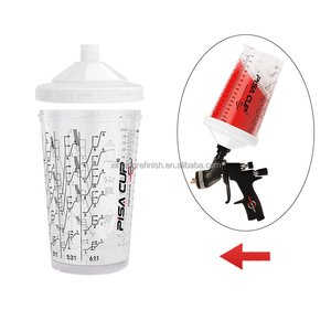 800CC boya püskürtme tabancası ile 1.3/1.7mm memesi PIsa fincan tankı araba tamir için araç bakım ürünü - Product Image 3