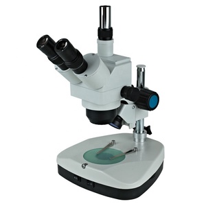 10-40X Zoom <span class=keywords><strong>objetivo</strong></span> biológico estéreo Trinocular cabeza de visión <span class=keywords><strong>microscopio</strong></span> WF10X <span class=keywords><strong>ocular</strong></span> enfoque Manual pantalla externa - Product Image 1