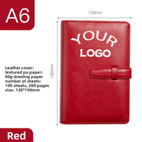 Carnet de notes à couverture rigide en cuir PU personnalisé imprimé personnalisé avec logo pour bureau d'école de commerce