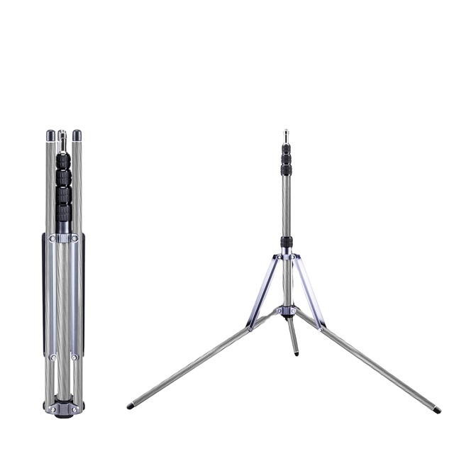 DMIDITIR L250 Carbon Fiber Overhead Heavy Tripod 1/4 3/8 Screw Portable Adjustable Dslr Camera Holder Ring Light Stand