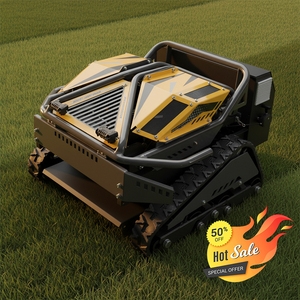 Tondeuse à gazon robotisée RC à chenilles en caoutchouc, démarrage facile, moteur à essence, livraison gratuite, idéale pour les pentes - Product Image 3