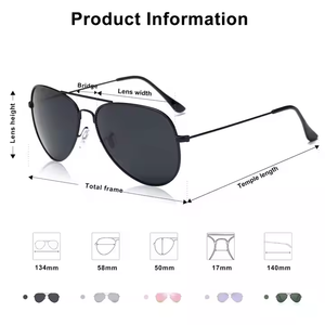 Gafas de Sol de Diseño Clásico de Aviación 2023 para Hombre y Mujer, Lentes Polarizadas para Conducir, Montura con Logotipo Personalizado - Product Image 3