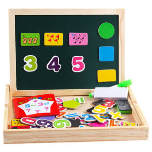 定制蒙特梭利批发木制数码造型拼图板卡通风格儿童益智绘画DIY玩具 - Product Image 3