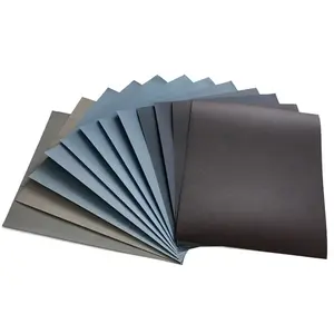 High quality 9x11inch abrasive wet and dry Square red sand paper sheets Aluminum Oxide kraft waterproof sandpaper for wood