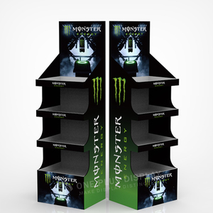 Quảng Cáo Uống bia chai rượu vang nước sản phẩm <span class=keywords><strong>Pop</strong></span> giấy hiển thị sàn đứng sóng hiển thị các tông kệ cho các cửa hàng PVC - Product Image 2