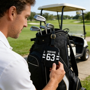 Etiqueta de <span class=keywords><strong>Bolsa</strong></span> de <span class=keywords><strong>Golf</strong></span> de Esmalte con Múltiples Formas Grabadas, Regalo Empresarial de Moda - Product Image 1