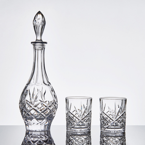 Old Fashioned <strong>Glass</strong> <strong>Crystal</strong> Lead Free Whisky Decanter <strong>Set</strong> of 5 PCS Home Decor Bar Christmas Gift - Product Image 5