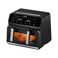 GIAYOL New HOT 2400W 2800W 8L 9L 10L Friteuse à double panier avec deux zones de cuisson Friteuse à air double zone à contrôle séparé 5L et 5L