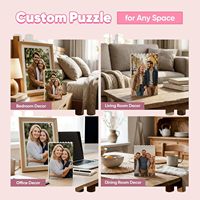 Cadre photo personnalisé en plastique, puzzle DIY, jouet romantique, décoration de bureau à domicile, cadeaux d'anniversaire, de Saint-Valentin, pour lui