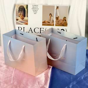 Bolsas de Compra de Papel Kraft Personalizadas al por Mayor con su Propio Logotipo, Bolsas de Embalaje de Tela para Compras, Bolsas de Papel para Llevar - Product Image 1