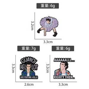 Pin in lega di zinco nero nichel placcato TV e <span class=keywords><strong>Film</strong></span> personaggio Detective smalto Pin-regalo per gli appassionati di cinema e gli amici - Product Image 5