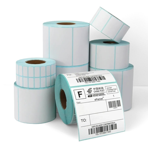 Étiquettes thermiques autocollantes 60x40/40x30/100x100MM, taille personnalisée, rouleau d'autocollants thermosensibles pour supermarché/emballage d'expédition - Product Image 1