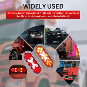 12V 24V IP65 lampe à LED Auto signe lumières rouge ambre voiture électrique clignotant indicateur multifonctionnel <span class=keywords><strong>camion</strong></span> feu arrière pour remorque - Product Image 3