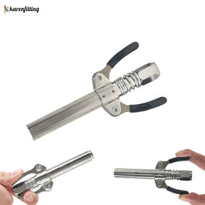 Acopladores de pistola de engrase de acero de 1000 PSI, de alto rendimiento, duraderos, fáciles de usar, con bloqueo fuerte de liberación rápida y larga vida útil - Product Image 2