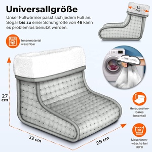 Customizable Flannel Heating Electric Foot Warmer Adjustable Thermostat <strong>Remote</strong> <strong>Control</strong> Overheat Protection for Winter - Product Image 6