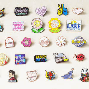 Smalto cuore moderno personalizzato per spilla distintivo non minimo Hard Soft Cartoon Anime produttori di Anime Oneway Ena - Product Image 4