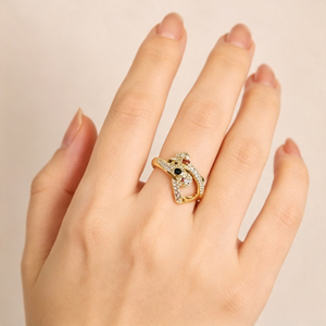 Geometric Cross Design <b>Adjustable</b> <b>Ring</b> Creative Open Band Finger <b>Ring</b> for Women - Product Image 3