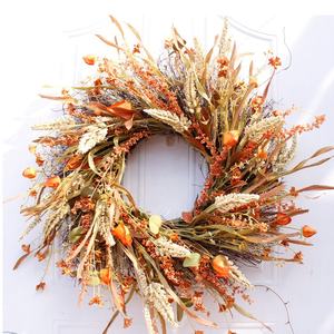 W06242 हस्तनिर्मित <span class=keywords><strong>24</strong></span> इंच Earhead गिरावट घर के सामने दरवाजा धन्यवाद सजावट शरद ऋतु कृत्रिम पुष्पांजलि - Product Image 3