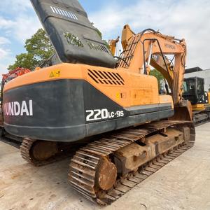 Prix ​​bas, excavatrice Hyundai 220 d'occasion d'origine, Hyundai 220LC-9s 220lc, excavatrice à vendre en stock, pelle d'occasion - Product Image 1