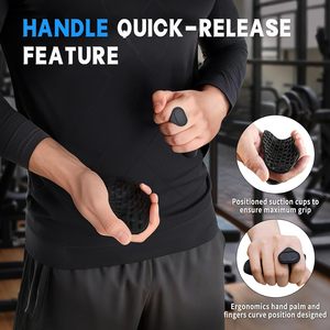 Sollevamento pesi per uomini e donne in Silicone impugnatura a mano palestra di sollevamento pesi antiscivolo manopole per allenamento in palestra ed esercizio - Product Image 5