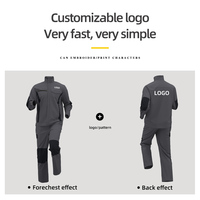 Ensemble de vêtements de travail printemps automne veste de travail personnalisée pantalon T/C Durable Construction travail gommages uniformes costume combinaisons