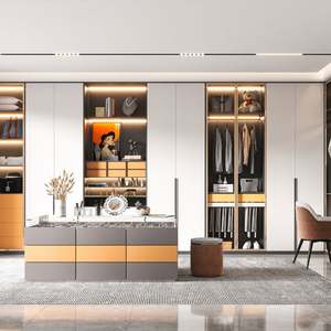 Fer à repasser à vapeur classique Santopova, dressing de luxe, îlot central, armoire sur mesure, placards en verre - Product Image 2