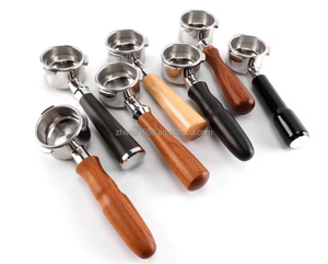 <span class=keywords><strong>Barista</strong></span> Tools 51/54/58MM portafiltro sin fondo de café 2/3 orejas portafiltro de café con mango de madera para E61/Homix/<span class=keywords><strong>Delonghi</strong></span> - Product Image 3