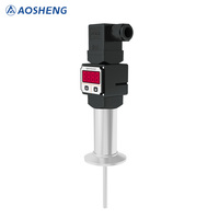 Termómetro y Controlador de Temperatura para Alimentos con Conexión Tri-Clamp de Liberación Rápida, Pantalla LED, Acero Inoxidable, IP68, USB, Resolución de 0.05°C