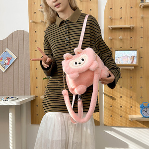 Tas punggung kapasitas besar Unisex, ransel kartun hijau bahu cantik untuk pelajar remaja - Product Image 5
