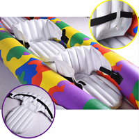 Kayak Memancing Tiup SUNSHINE 3 Orang Bahan PVC Perahu Sport Apung untuk Penggunaan Luar Ruangan Termasuk Dayung & Pompa