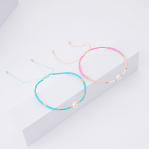 Drop Shipping Handmade Adjustable Tiny <strong>String</strong> Natural Fresh Water Pearl Seed Beads Miyuki <strong>Bracelet</strong> Women Religious Jewelry - Product Image 5