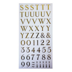 DIYカラフルな紙チップボードダイカットレタービンテージステッカー子供用アルファベット - Product Image 6