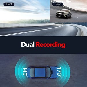 Cámara para Auto Ultra HD 4K de Doble Lente con Conectividad Wifi para <span class=keywords><strong>Smartphone</strong></span>, Montaje en Parabrisas, 2160P, Vista de 170 Grados - Product Image 2