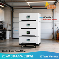 Système de batterie de stockage d'énergie solaire domestique LiFePO4 48V 300Ah 5-20KWh avec communication CAN, empilable et modulaire