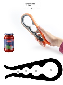Ouvre-bouteille en plastique multifonctionnel créatif quatre-en-un antidérapant pour la cuisine domestique peut dévisser le produit d'ouverture de caractéristique de bouchon - Product Image 5