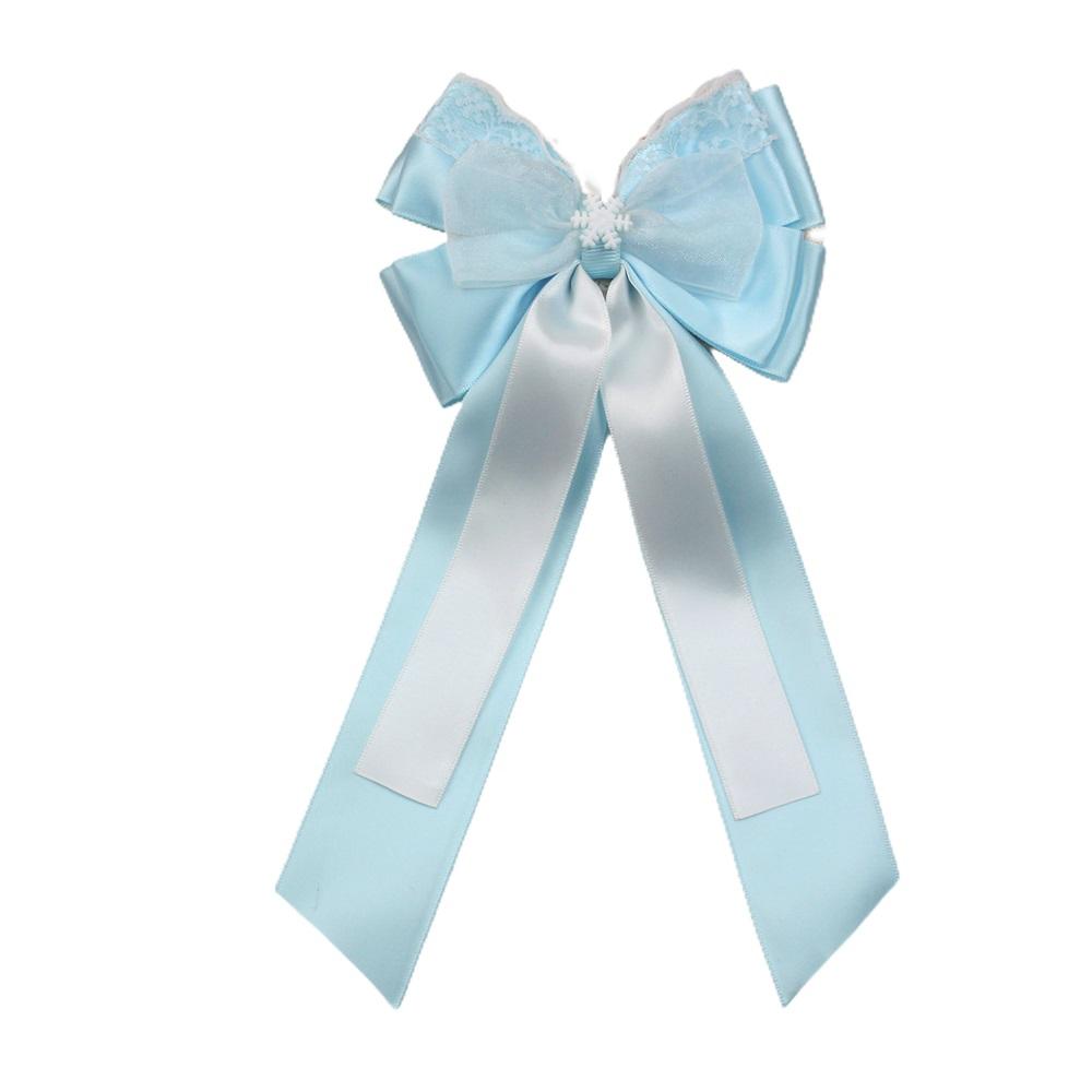 Customizable Princess Long Tail Sailor Hair Accessories Wholesale Girls Bouitique Cartoon Hair Clips Kids Satin Hair Accessories