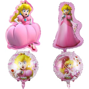 Nouveau ballon en aluminium de la princesse Peach de <span class=keywords><strong>Mario</strong></span> pour la décoration de fête d'anniversaire des enfants, vente en gros - Product Image 1