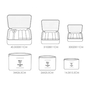 Conjunto de bolsa de viaje plegable con cierre de cremallera unisex Accesorio de moda de aceite esencial para viajeros - Product Image 2