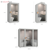 Cabina de Oficina Insonorizada para una Persona, Cabina de Reducción de Ruido para Reuniones, Cabina de Oficina Ecológica para el Hogar