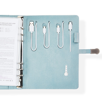 Carnets de notes rechargeables avec batterie externe 10000 mAh, chargement filaire/sans fil, couverture en cuir, vente en gros