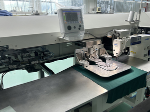 Machine à coudre industrielle à point noué, à lit plat, à grande vitesse, sans repassage, à une aiguille, automatique, pour l'attache de poches sur T-shirts et jeans - Product Image 6