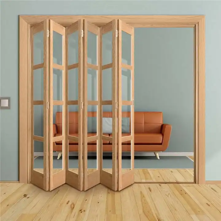 accesorios de puerta plegable upvc puerta plegable pantalla puerta plegable acordeón  madera