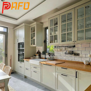 Độc đáo tùy chỉnh rắn gỗ Countertop tủ bếp phong cách Mỹ màu xám tủ bếp - Product Image 4