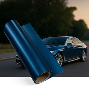 Chất Lượng Cao Chất Liệu PVC Màu Xanh Vinyl Bọc Đầy Đủ Cơ Thể Chống-Phai Chống Xước Chịu Mài Mòn Xe Bọc Vinyl Phim - Product Image 1