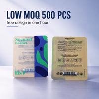 Sachet Doypack imprimé sur mesure pour capsules de lessive, avec fermeture éclair, haute barrière, pour emballage de produits d'entretien ménager