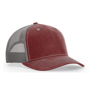 Casquette de camionneur unie personnalisée de haute qualité, Vêtements de travail Richardson vierge, Chapeau de camionneur <span class=keywords><strong>en</strong></span> maille de coton ciré - Product Image 4