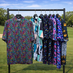 Chemises de golf polo en polyester à sublimation de haute qualité, extensibles dans 4 directions, respirantes, avec logo brodé personnalisé - Product Image 1