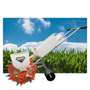 2 in 1 fertilizer planter corn wheat onion vegetable peanuts farm manual hand push seeder